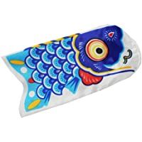 FLAMEER Koinobori Koi Nobori Carp Windsock Streamer Koi Nobori Fish Flag 15-90cm - Azul- 15cm